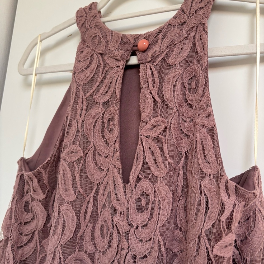 Altar'd State Mauve Lace Dress - Picture 3 of 5